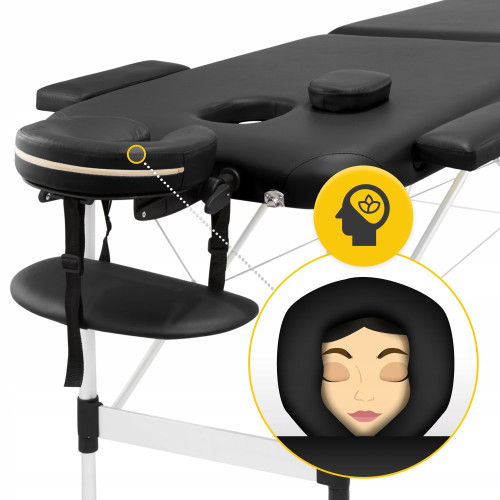 Массажный стол  4FIZJO Massage Table Alu W60 Black  - фото №5